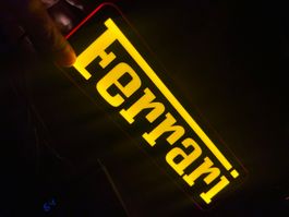 Lampe lightbox led Ferrari